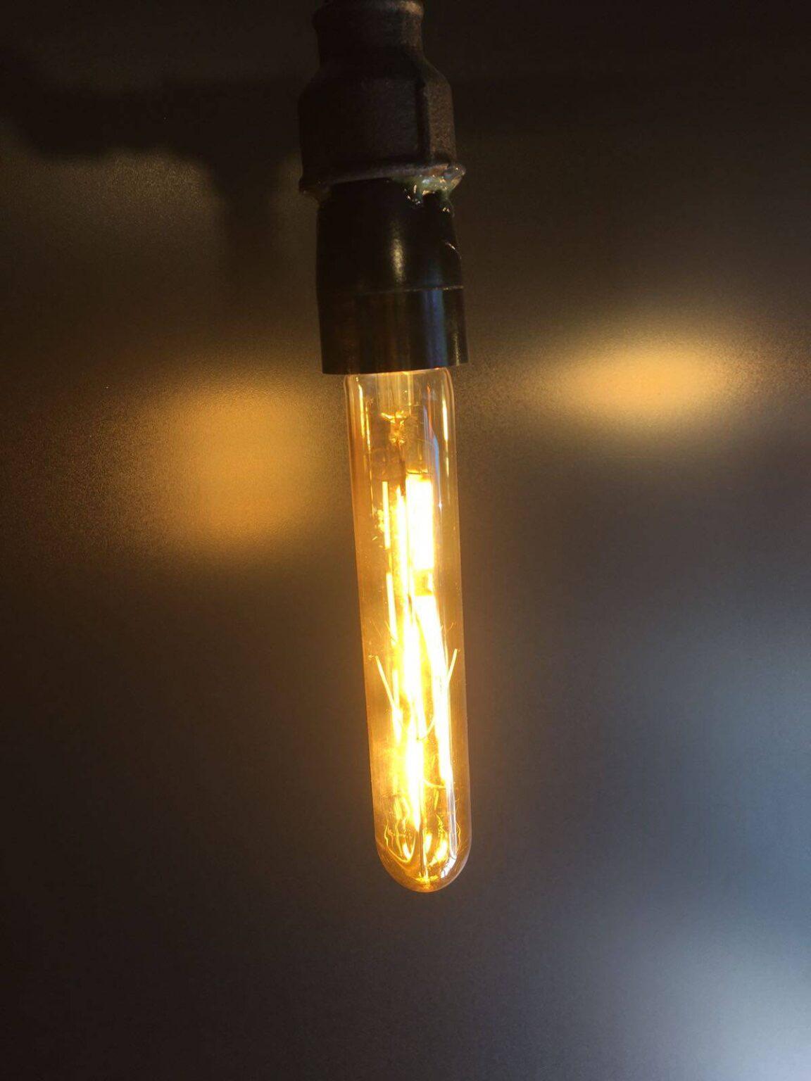 bec led t30 e27 cu filament 6w 2200k alb cald v tac 1