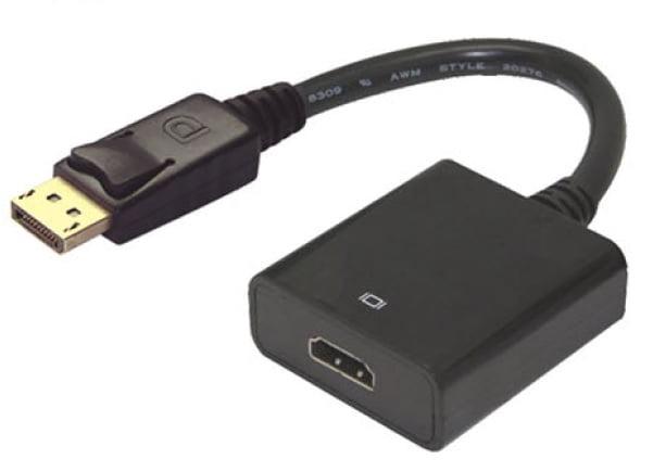 cablu adaptor displayport tata intrare la hdmi mama iesire 4k 30hz 1