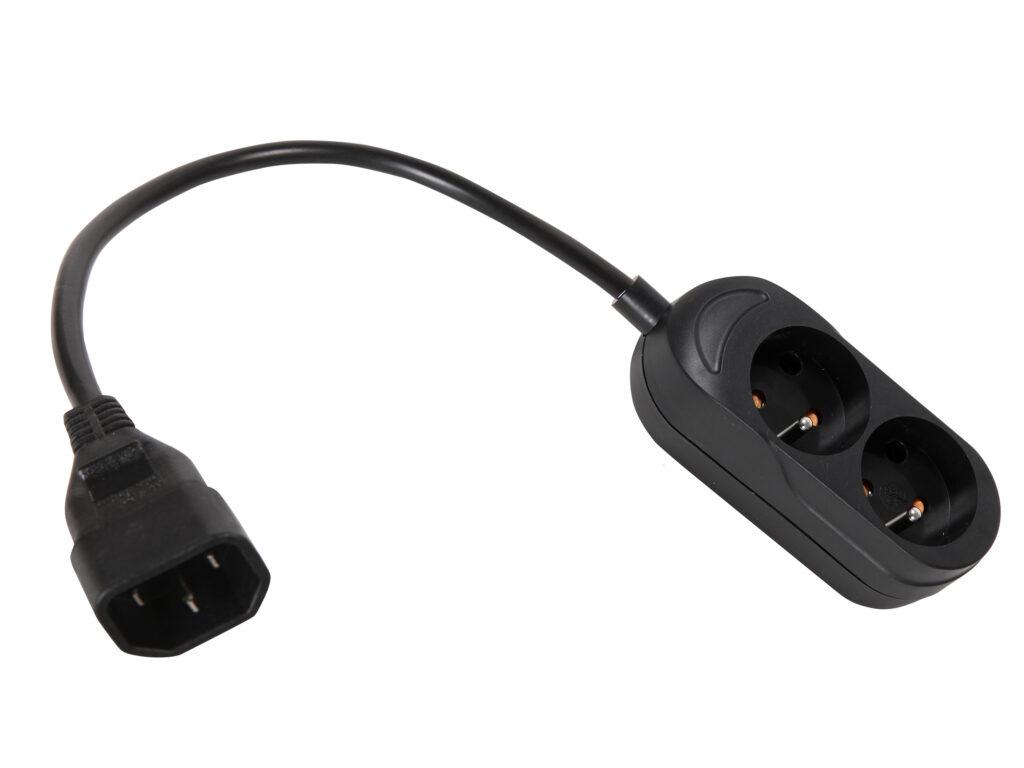 cablu alimentare adaptor de la ups iec c14 la 2x cupla schuko 03m jonex 1