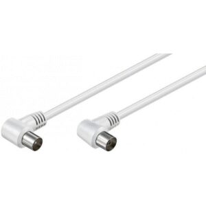 cablu coaxial 90 grade la coaxial 90 grade 10m dublu ecranat goobay