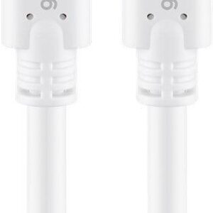Cablu de incarcare si sincronizare USB type C 3.2 Gen1 tata-tata PD 60W 1m alb Goobay
