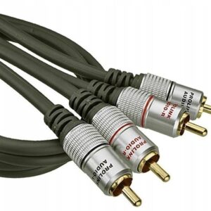 Cablu RCA mufa tata x2 din ambele parti 0.5m negru PROLINK TCV4270-0.6