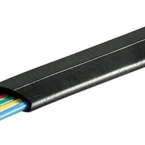 cablu telefon 6 fire plat negru cca aluminiu cuprat goobay