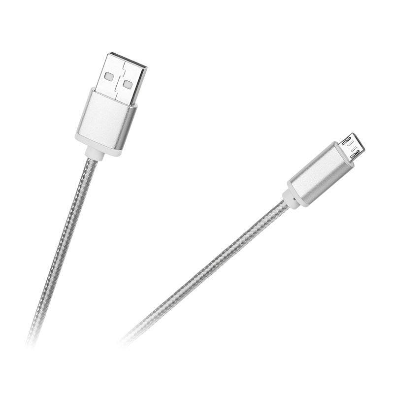 cablu usb tata micro usb tata 1m argintiu m life