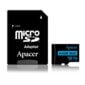 Card microSDXC UHS-I R100 Apacer 64GB clasa10 Ultra HD Video cu adaptor SD AP64GMCSX10U7-R