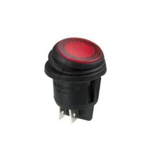 comutator on off led rosu 12v 2 pini