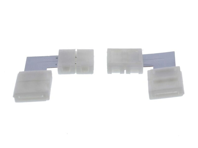 Conector banda LED 10mm PCB forma L 1buc Well