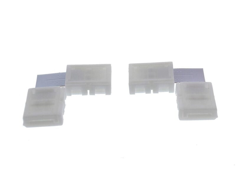 Conector banda LED 8mm PCB forma L 1buc Well