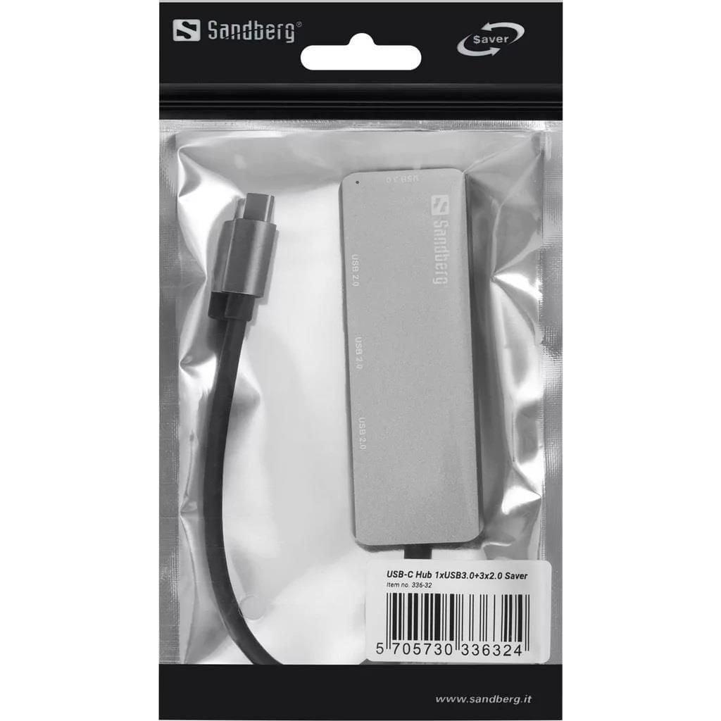 hub-usb-type-c-1x-usb-30-3x-usb-20-aluminiu-sandberg-336-32