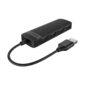 HUB USB2.0 4 porturi USB cablu 30cm negru 32x100x12 mm Orico FL02-BK