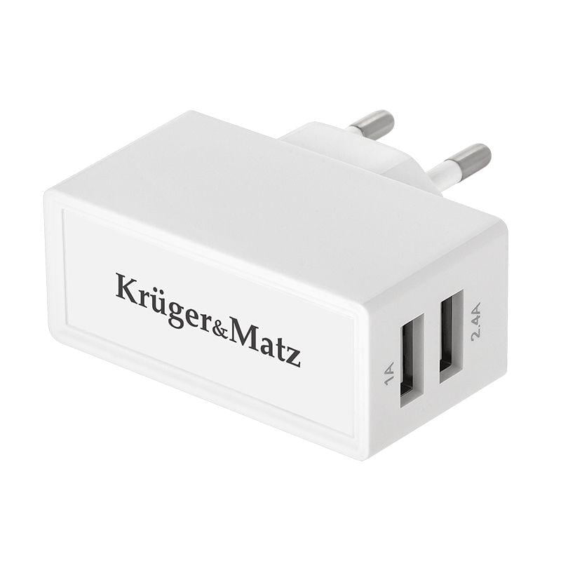 incarcator retea dual usb 24a krugermatz