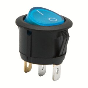 interupator basculant 1 circuit 3 pini on off 6a 250v albastru