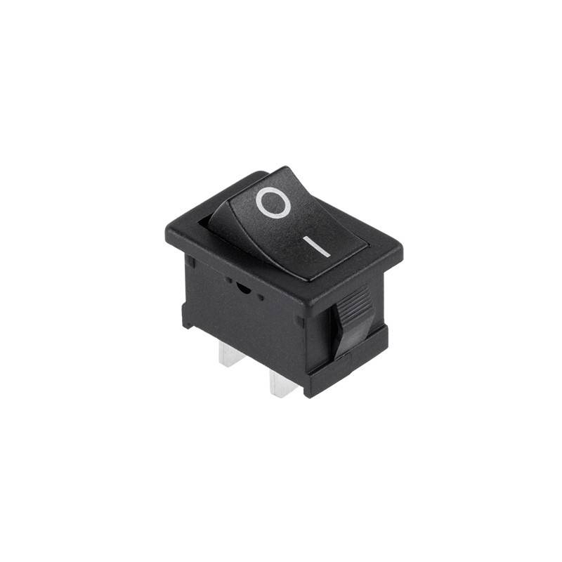 intrerupator on off 2 pini negru 240v 3a cu retinere 1