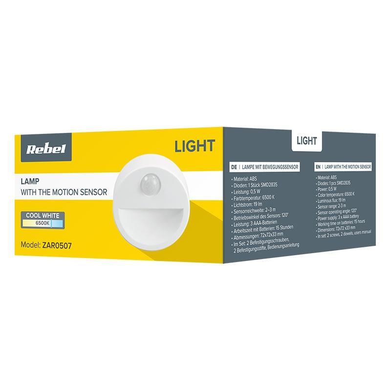 lampa-veghe-cu-srnzor-de-miscare-05w-6500k-alb-rece-19lm-3x-aaa-rebel-zar0507