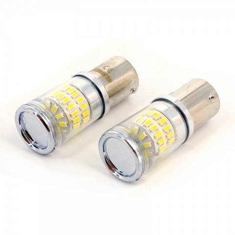 led de frana canbus 12v 35w 400lm 6000k bau15s can123 set 2buc carguard 2