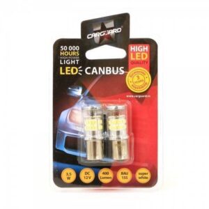 led de frana canbus 12v 35w 400lm 6000k bau15s can123 set 2buc carguard