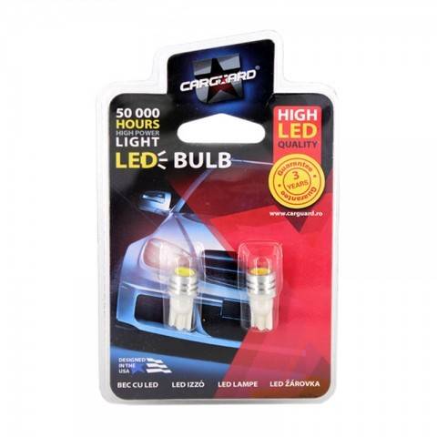 led de pozitie t10 12v 1w 60lm 2buc cld008 carguard 2