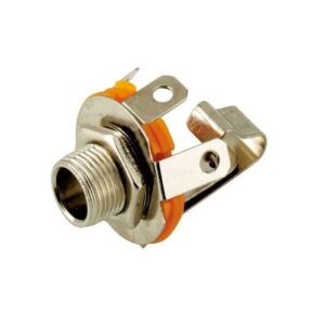 mufa audio jack 635 mm mono mama metal panou cu contact de comutare goobay