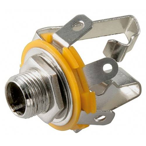 mufa jack 635 mm stereo mama metal panou goobay