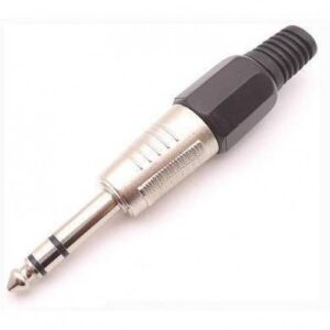 mufa jack 635 mm stereo tata cu varf aurit