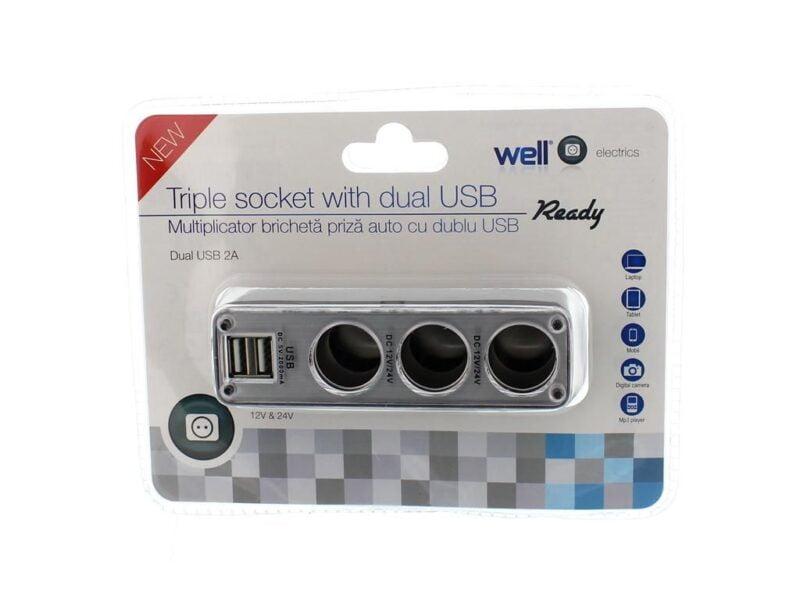 multiplicator-bricheta-auto-cu-3-iesiri-si-2-iesiri-usb-5v-2a-50w-well