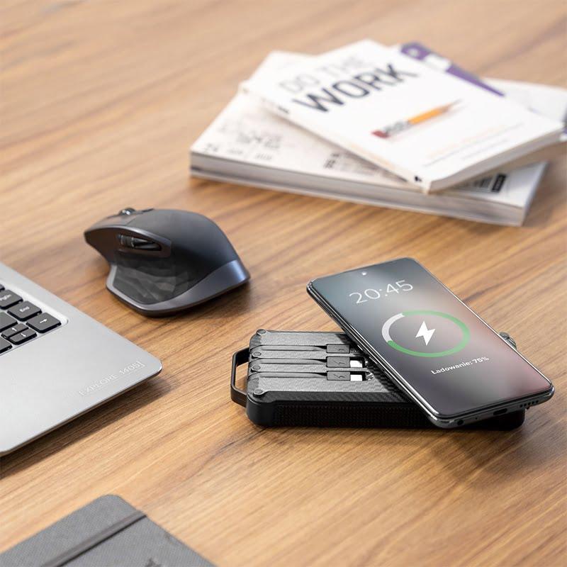 power bank 10000mah li pol solar qi incarcare wireless 5w krugermatz km0910 7