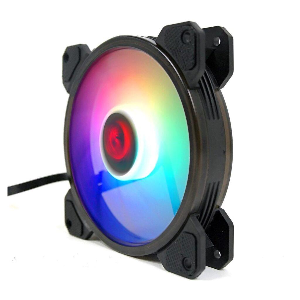 set 3 ventilatoare redragon f009 120mm iluminare argb telecomanda si hub gc f009 2