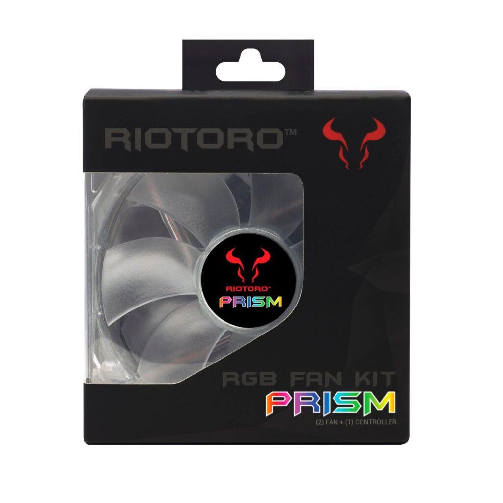 set controller 2 ventilatoare riotoro prism 120mm iluminare rgb frgb256 168x 4