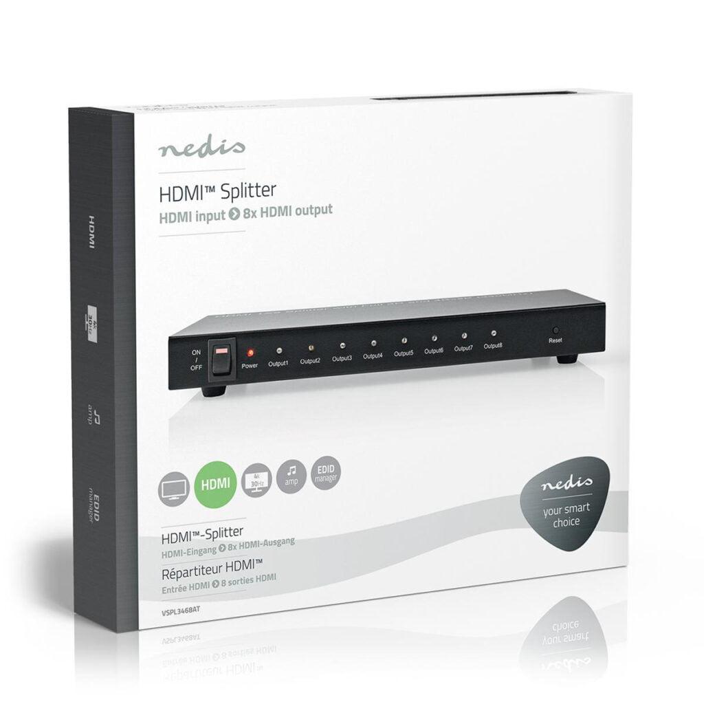 splitter-hdmi-4k-30hz-8-porturi-1x-intrare-hdmi-8x-iesiri-hdmi-nedis