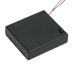 suport baterii 4x aa cu capac intrerupator si fire