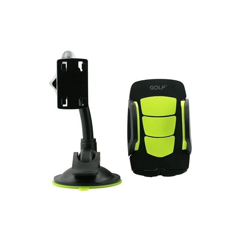 suport telefon negru auto cu montare pe geam golf ch07 1