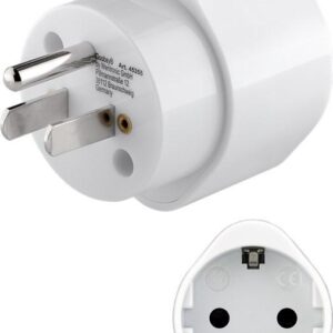 Adaptor Schuko Type F Cee 7 3 3250w 15a Mama La Tata Sua Japonia Type B Nema 5 15 3 Pin Alb 45355 Goobay