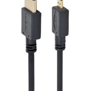 Cablu HDMI 2.0 - micro HDMI 3m 4K negru 32AWG GEMBIRD CC-HDMID-10