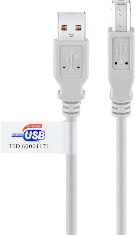 Cablu Usb 20 Hi Speed Tata Tip A La Usb 20 Tata Tip B Imprimanta 2m 480mbit S Cupru Dublu Ecranat Gri 50831 Goobay