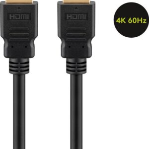 Cablu v2.0 HDMI - HDMI 15m HIGH SPEED ARC cu Ethernet 4K Ultra HD 60Hz 10.2Gbit/s negru 61164 Goobay