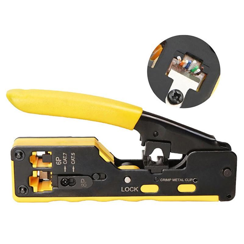 Cleste Sertizare Rj45 Pass Trough Cat7 Cat6 Cat5 Rj11 6 Pin Ht 7088 Eurokomp E6059