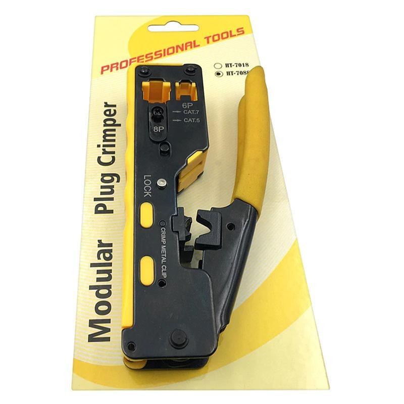 Cleste Sertizare Rj45 Pass Trough Cat7 Cat6 Cat5 Rj11 6 Pin Ht 7088 Eurokomp E6059