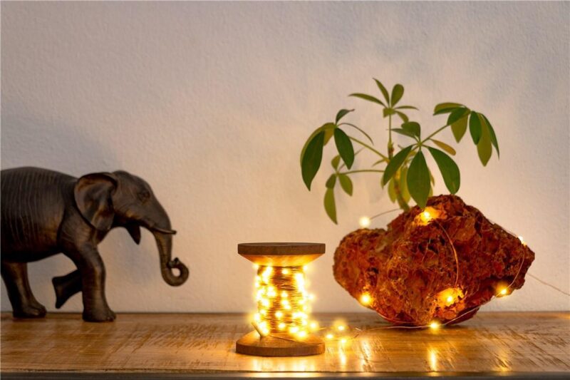 Fir 10m 100 Micro Led Alb Cald 2700k 2w 3lm 5v Cu Cablu Usb 3m Si Intrerupator 60341 Goobay