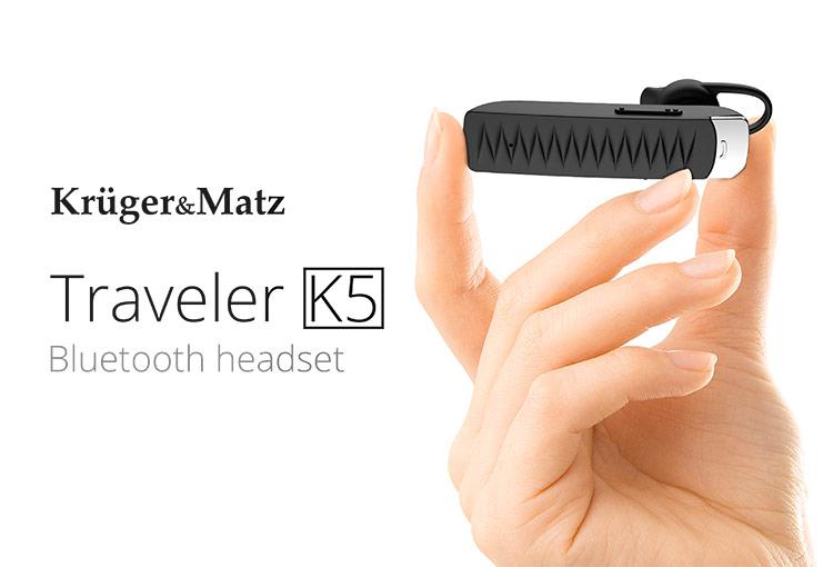 Headset Bluetooth Traveler K5 Krugermatz Km0356