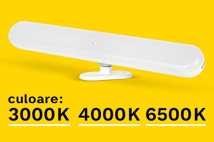 Lampa Led 15w 90lm 3000k 4000k 6000k Rotativa Senzor Miscare Acumulator 800mah Rebel Zar0549