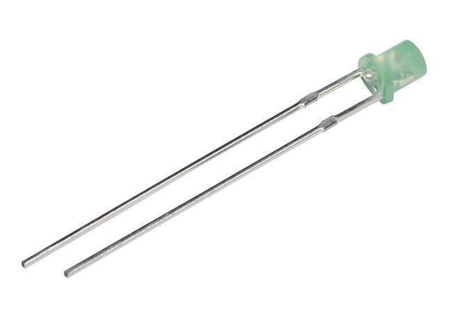 Led 3mm Verde 1300 2200mcd 110 Parte Frontala Plat 26 36v Luckylight Ll 304pgd1x G5 2b