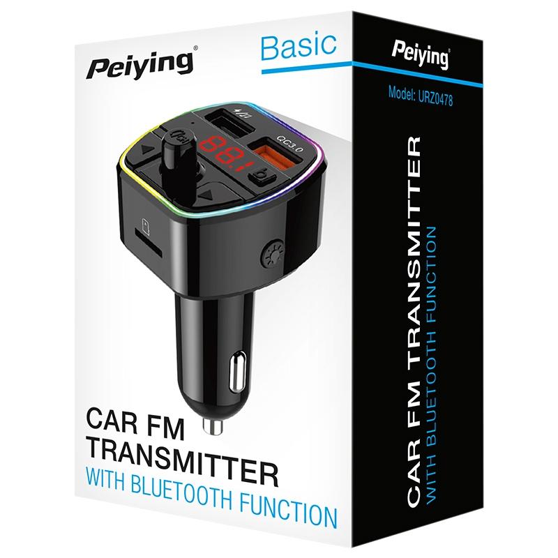 Modulator Fm Audio Bluetooth Qc30 2x Usb Peiying Urz0478