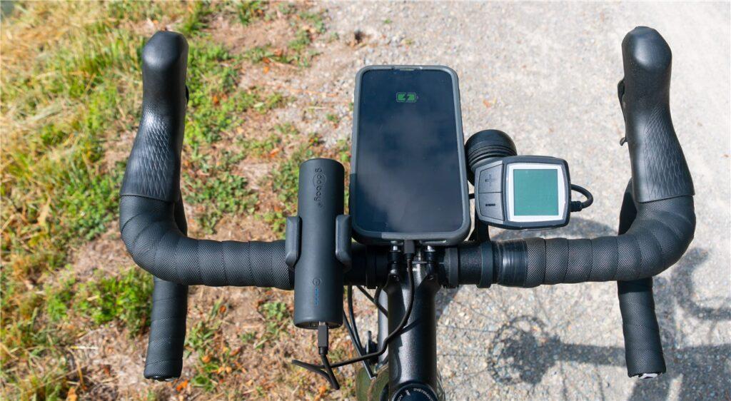 Power Bank 50 5000mah Suport Pentru Bicicleta Negru Usb A Usb Type C 3a 60656 Goobay