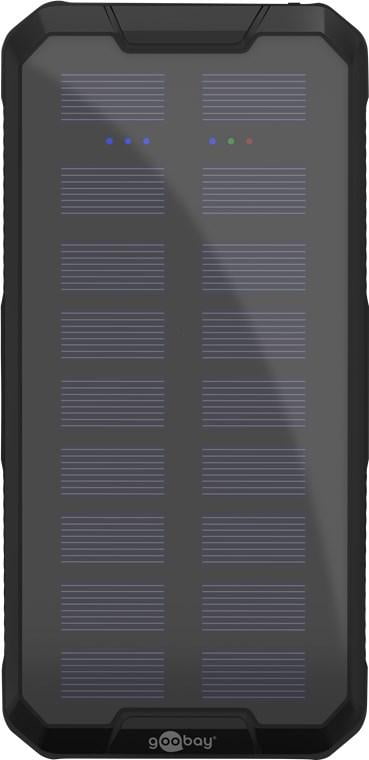 Power Bank Solar 20000mah Usb Type C Fast Charge Pd Qc30 53934 Goobay