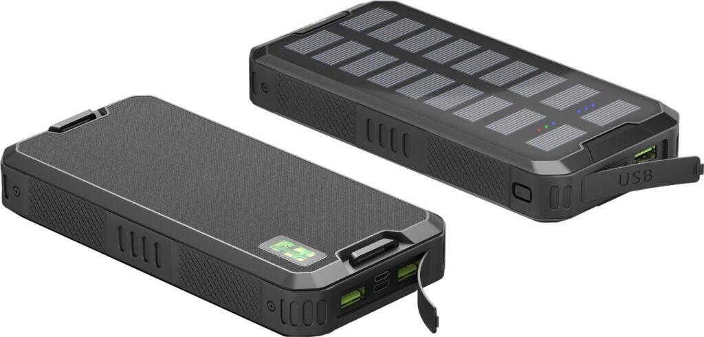 Power Bank Solar 20000mah Usb Type C Fast Charge Pd Qc30 53934 Goobay