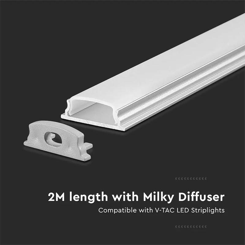Profil Aluminiu Flexibil Banda Led 2m 18x6 Mm V Tac Sku 2909