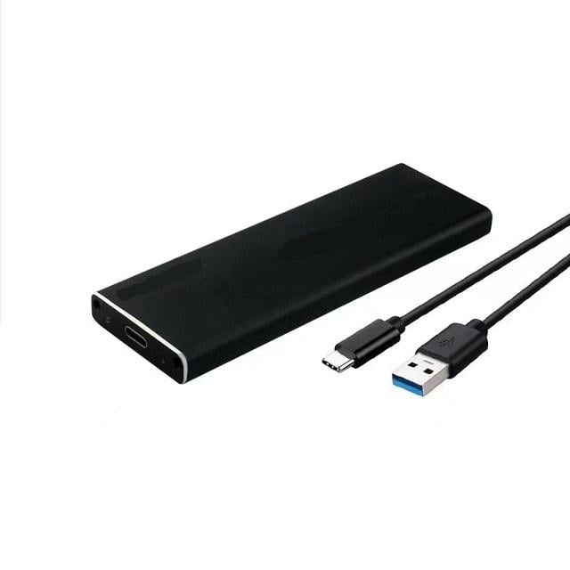 Rack Carcasa Metalica Pentru Ssd M2 Ngff 2230 2242 2260 2280 Cu Port Usb 31 Max Hdd 6tb Usb Type C