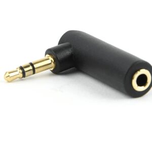 Adaptor audio Jack 3.5 mm Stereo tata in unghi Jack 3.5 mm mama Stereo GEMBIRD A-3.5M-3.5FL