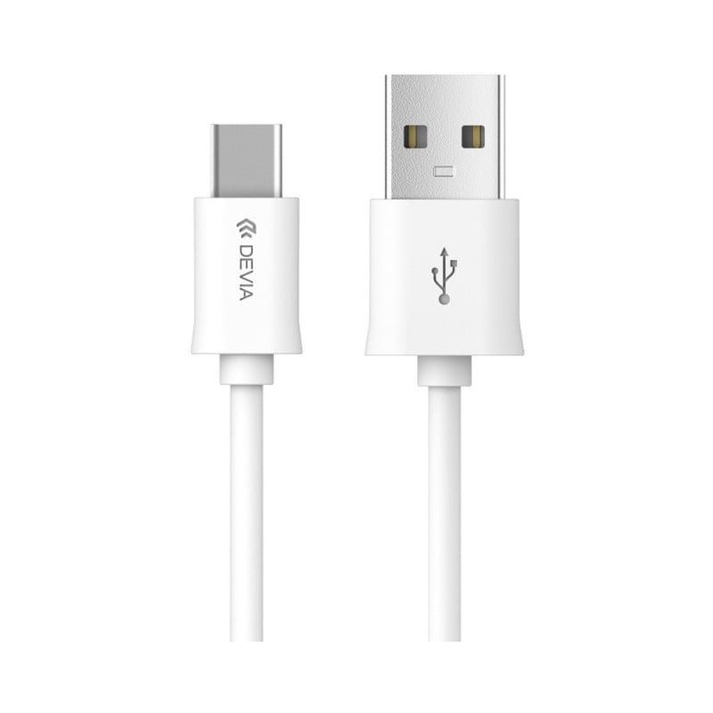Cablu Devia Smart2 Usb Type C Usb Alb 2m 2a