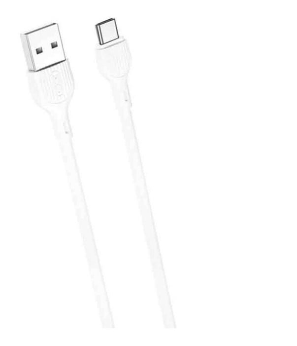 Cablu USB TYPE C - USB 2m 2A alb XO-NB200c-WH